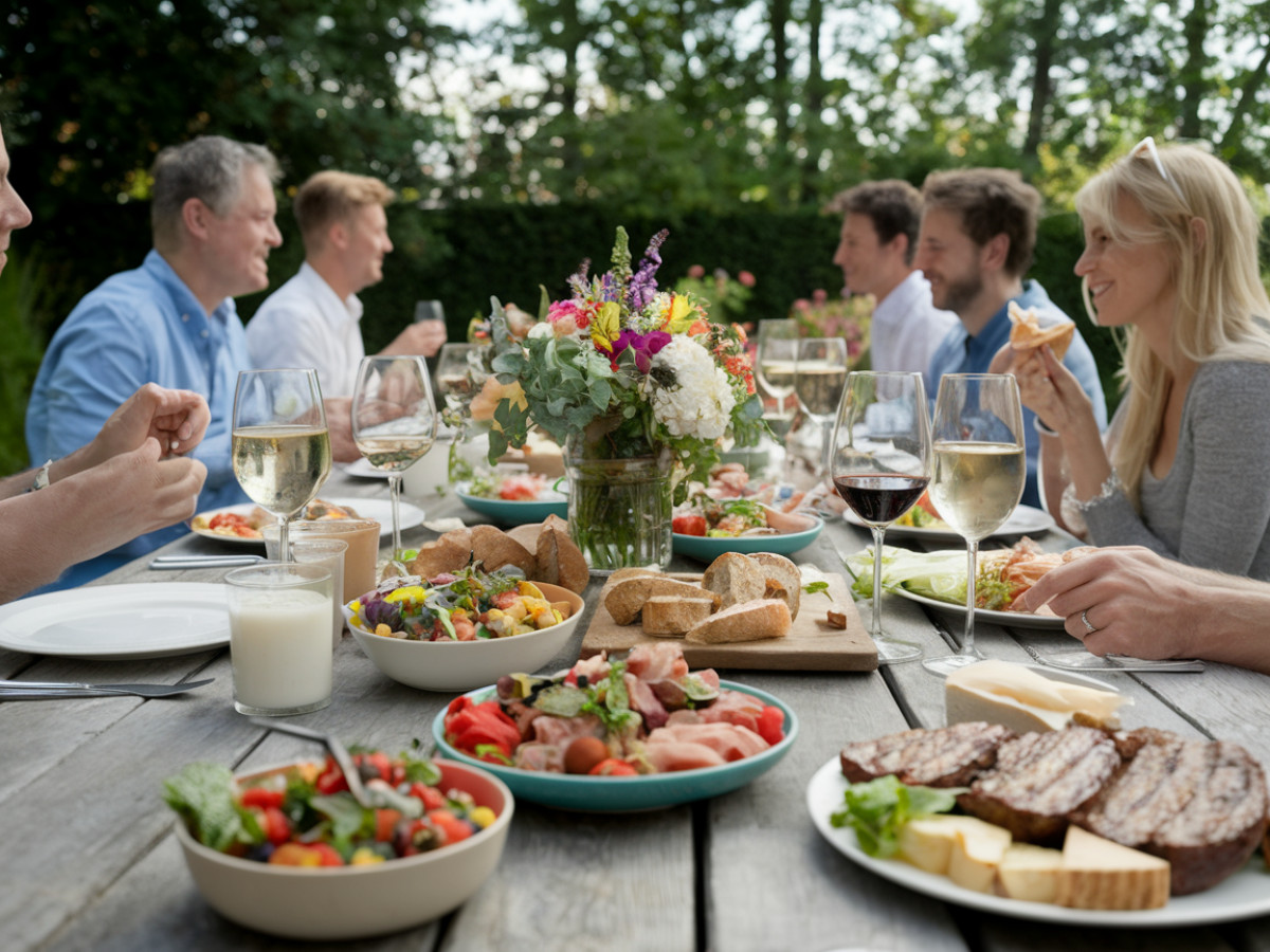 Un festin gastronomique en plein air