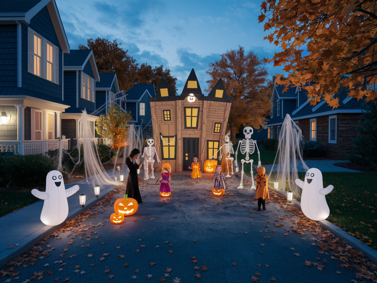 Les maisons hantées éphémères