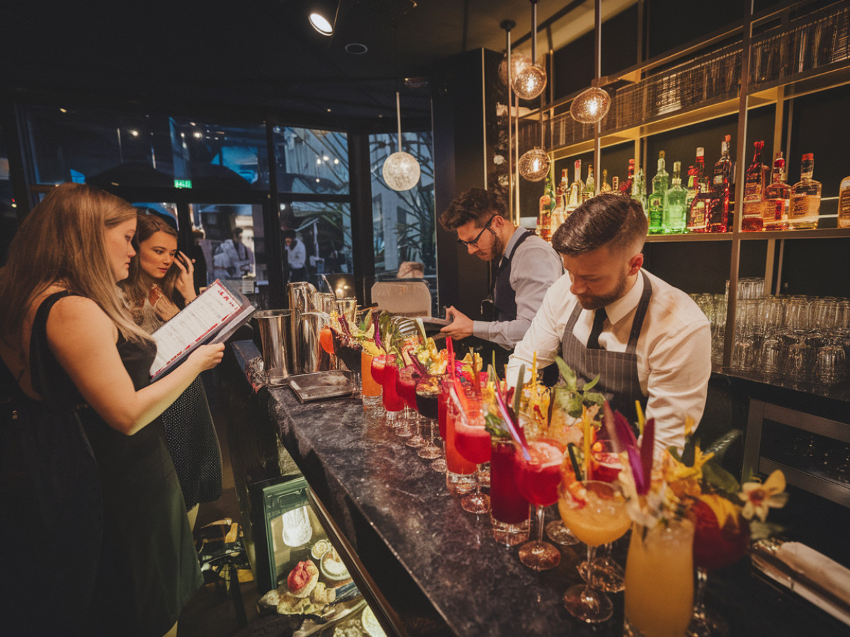 Une carte de cocktails créative