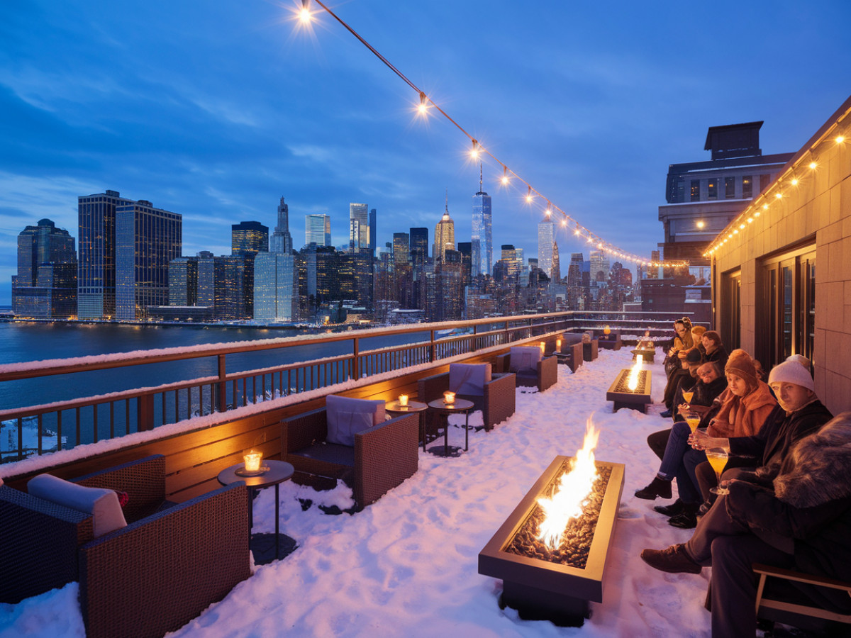Mon avis sur le Sandbar Rooftop : un bar sur le toit ouvert toute l'année à New York